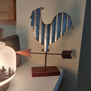 Galvanized Rooster Weathervan